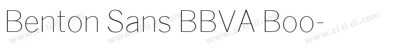 Benton Sans BBVA Boo字体转换